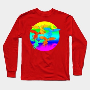 Five Parrots Long Sleeve T-Shirt